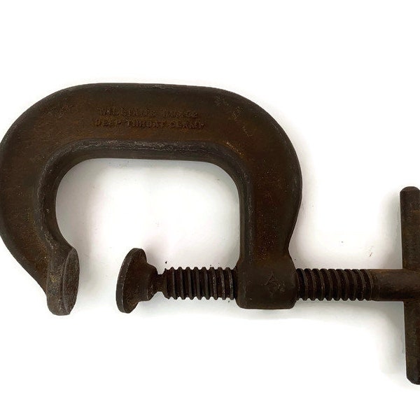 Vintage Deep Throat Clamp by J.H. Williams & Co. Forged in U.S.A.