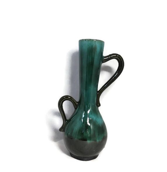 Vintage Blue Mountain Pottery Handled Vase Canadian Bmp Etsy
