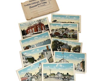 Antique Photo Miniature Post Cards of Marblehead, Massachusetts