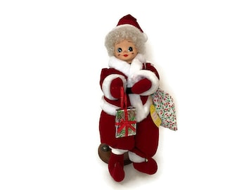 Vintage Christmas Doll by Brinn's, Limited Edition Calendar Clown, 1988