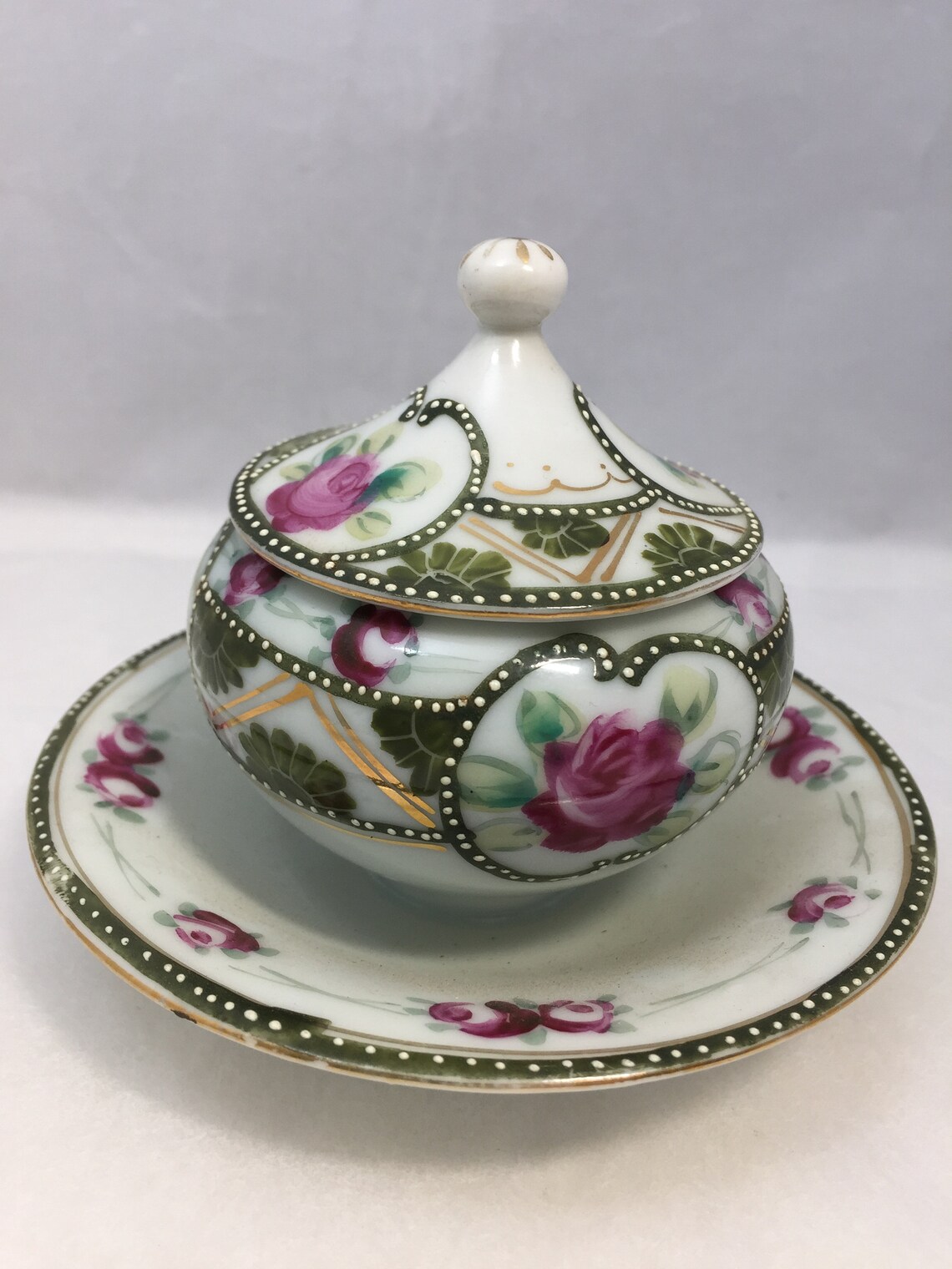 Vintage Nippon Condiment Dish Mustard or Jam Server Hand Etsy