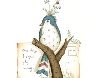 I Shall Fly Away - impression de l'illustration originale