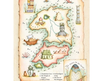 The Isle of St Osier - print of original illustration