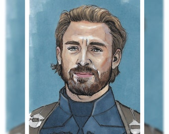 Captain America (Infinity War) Print A5 size