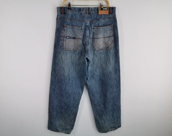 Pelle Pelle Jeans Vintage Pelle Pelle Baggy Loose Patchwork Denim Jeans Size 38/36x34