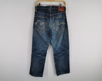 Evisu Jeans Vintage 90er Jahre Evisu Selvedge Denim Jeans Made in Japan Größe 29/29x35