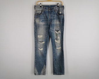 Distressed Levis Jeans Vintage 90er Levis Lot 505 Denim Jeans Größe 32/30x32