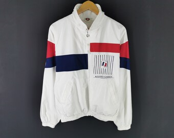 Roland Garros Jacket Vintage Roland Garros Windbreaker Multicolor Jacket Size L