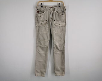 Napapijri Distressed Pants Vintage 90's Size 32 Napapijri Cargo Pants Size 31