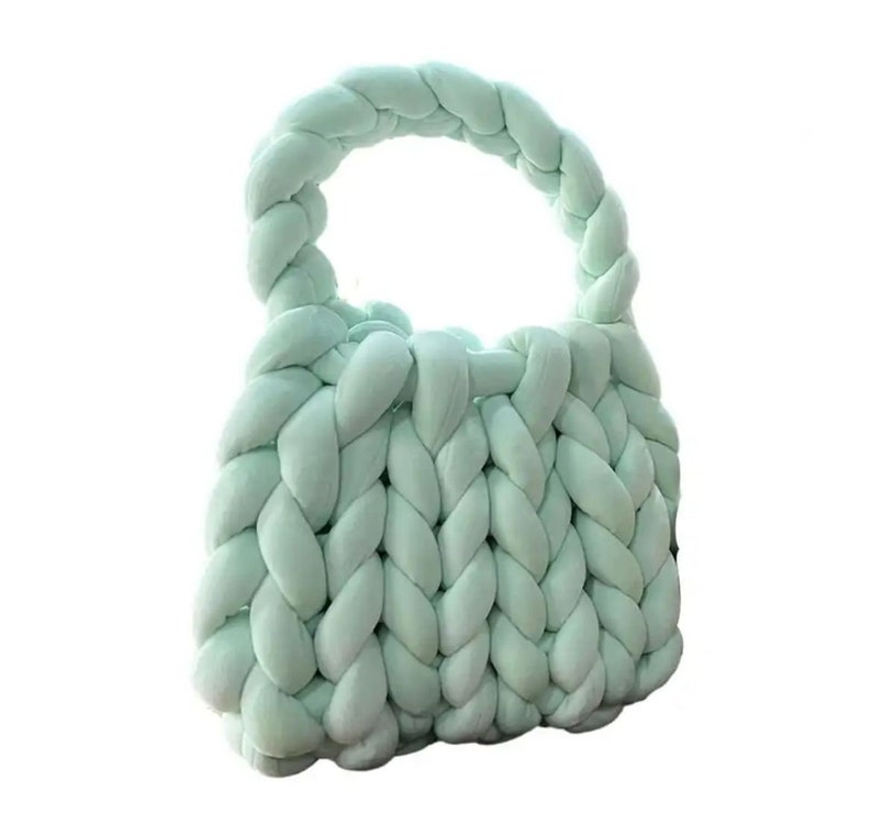 Rope Crochet Bags for Women Handmade Acrylic Underarm Clutch Bag Designer Knit Crossbody Bags for Women Woven Knit Bag Summer zdjęcie 7