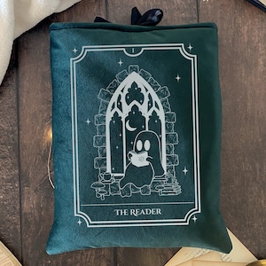 THE READER - Vert Argent - Pochette à livres