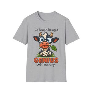 Funny Cow T-Shirt, Humorous Livestock Tee, Animal Lover Gift, Farm Life Apparel, Quirky Graphic Shirt, Cute Cow Design
