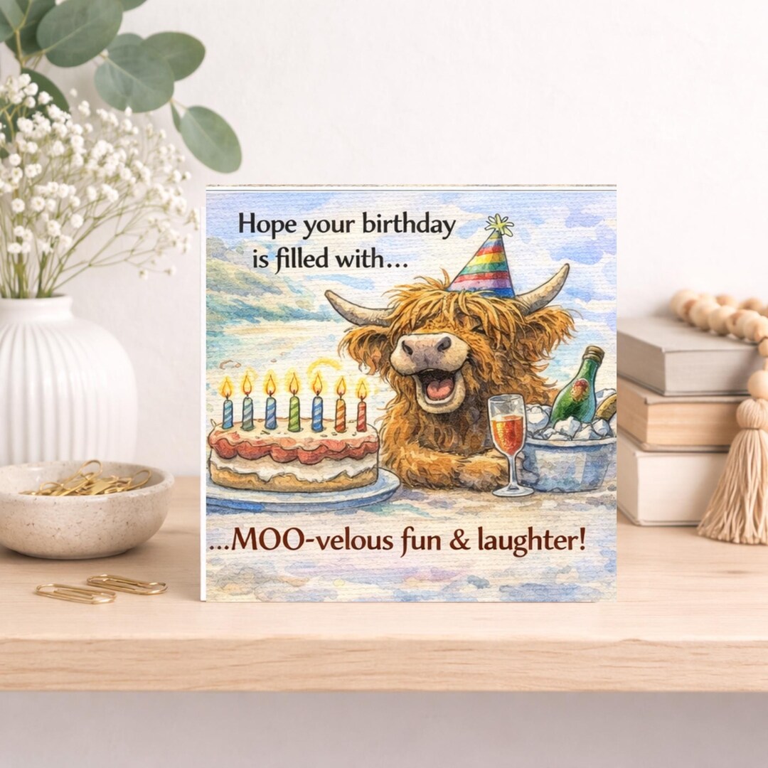 Handmade Happy Birthday Card – Blank Inside With Envelope - Etsy
