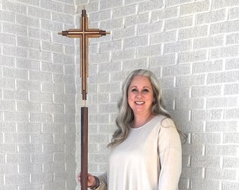 Processional Cross Handmade With Solid Wood