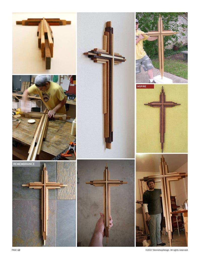 DIY Wooden Cross Plans 20-inches tall image 3