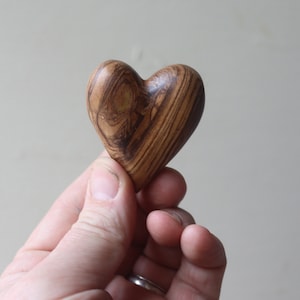 Hearts From The Holy Land Set of Three Olive Wood Hearts image 5