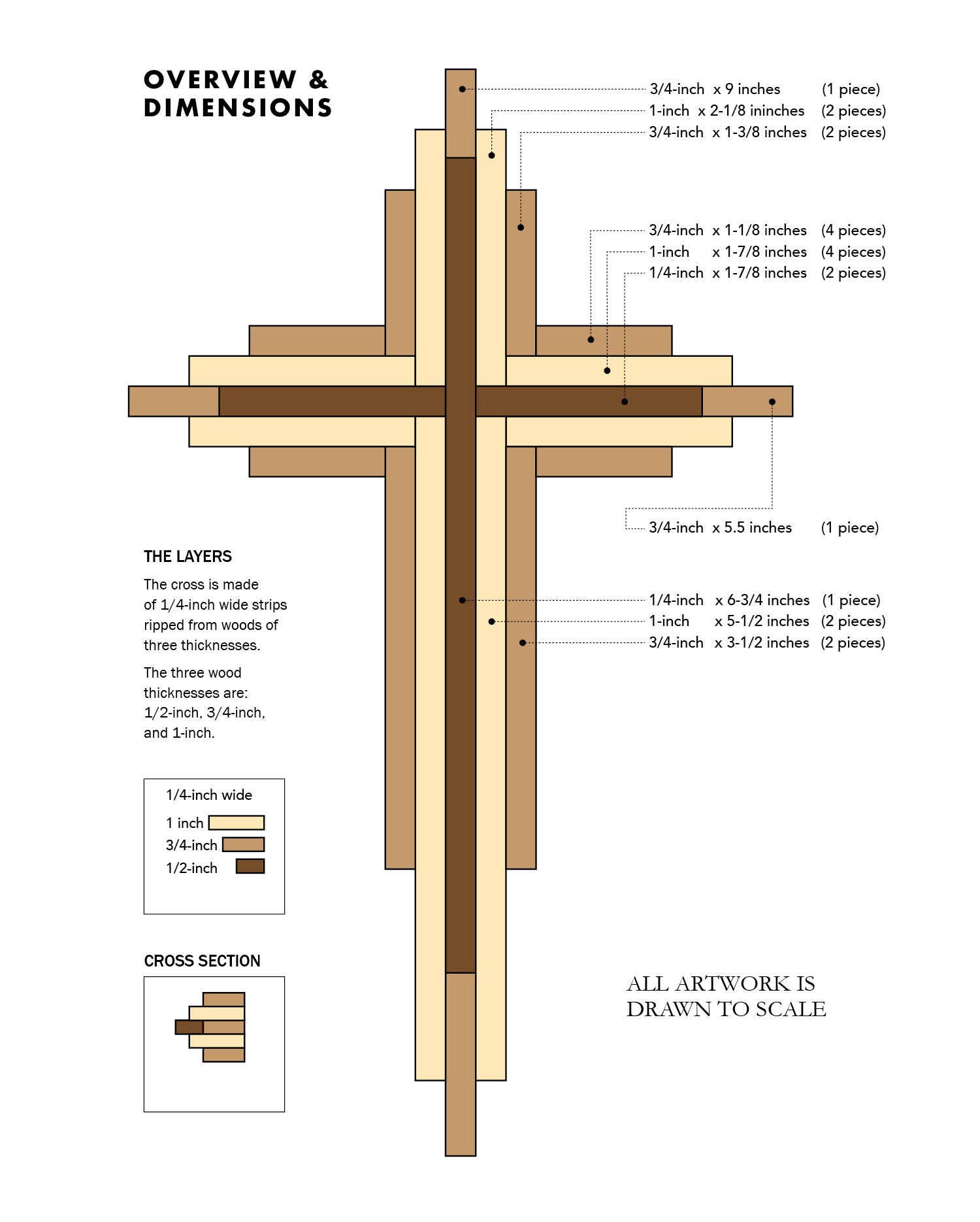 How to Make a Custom Wood Cross  EASY DIY Woodworking Project