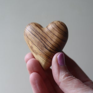 Hearts From The Holy Land Set of Three Olive Wood Hearts image 10