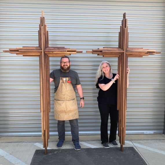 Large Wall Cross, 36, Rustic Wood Cross, Christian Decor, Church, Sanctuary  Cross, Wooden Cross, Wood Wall Cross, Christian Cross 