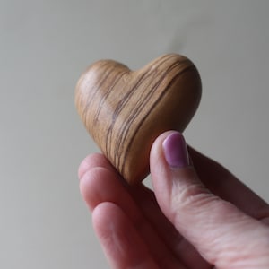 Hearts From The Holy Land Set of Three Olive Wood Hearts image 9
