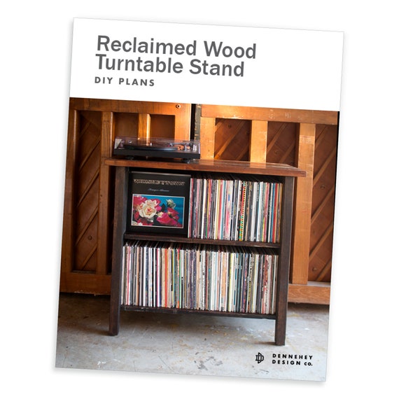 Reclaimed Wood Turntable Stand Diy Plans