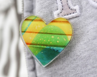 Heartwork Acrylic Pins