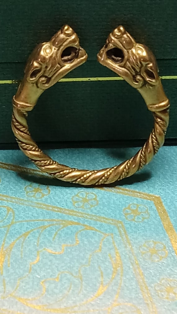 Wolf Torc Viking Ring - image 2