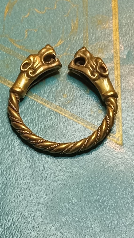Wolf Torc Viking Ring - image 4
