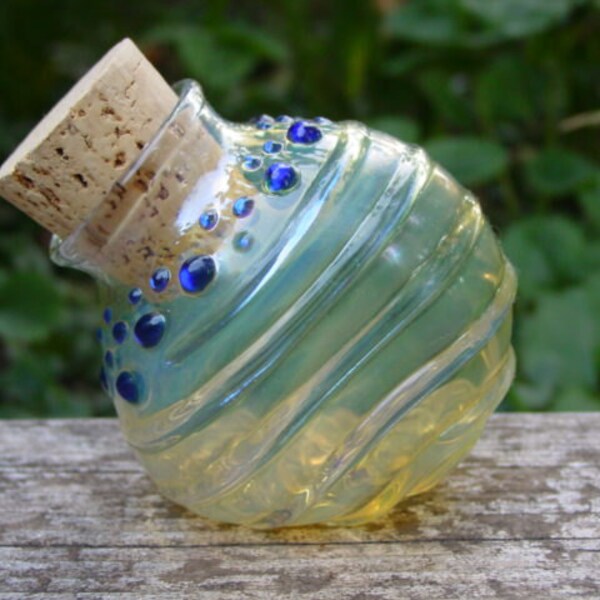 Slim glass stash jar bottle Made to Order