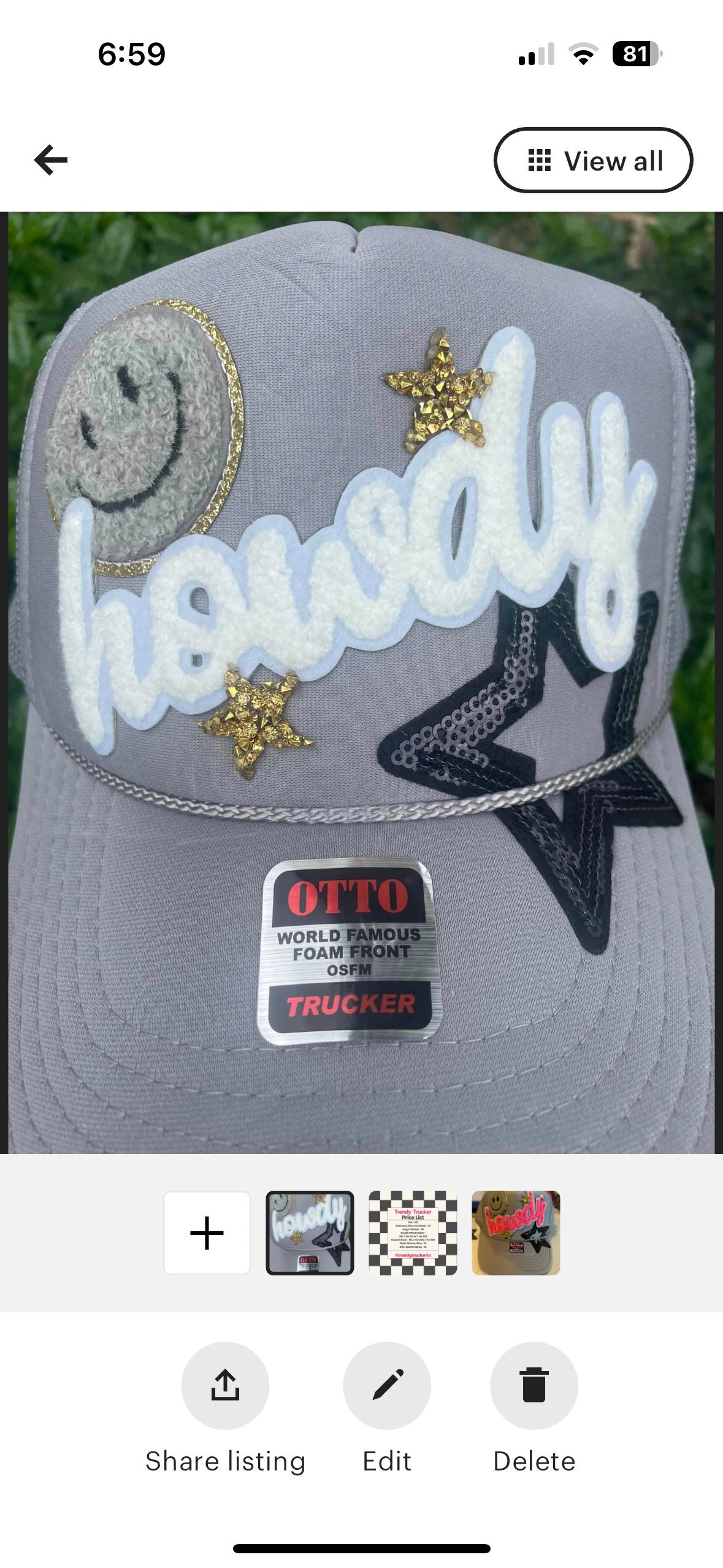 Howdy Honey trucker hat main image 1