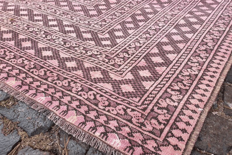 Turkish Rug 10x12, Pink Living Room Rug, Farmhouse Area Rug, Oriental