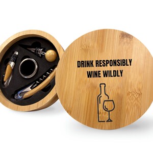 WINE TOOL CASE, Funny wine lover gift, Mother&#39;s day gift, gift for mom, gift for dad, Wedding shower gift, bridesmaid gift, birthday gift