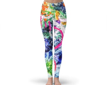 Splatter Painting Splatter Painting Leggings