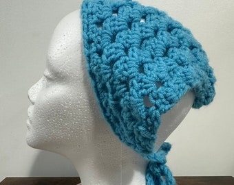 Crochet Blue Jay Bandana