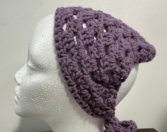 Crochet Lavender Fields Bandana