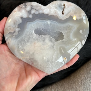 Pink Amethyst druzy heart