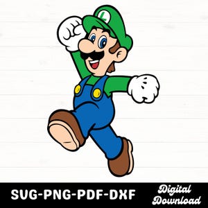 Luigi svg, png, pdf, dxf