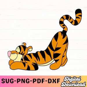 Tigger svg, png, pdf, eps, dxf