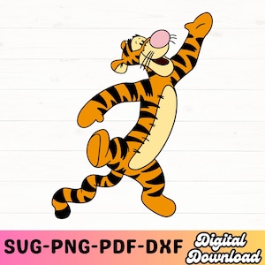 Tigger svg, png, pdf, eps, dxf