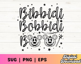 SVG, bibbidi bobbidi boo svg, fairy godmother, cut file, digital download, PNG, DIY, mickey, princess, halloween, pumpkin, boo bash, spooky