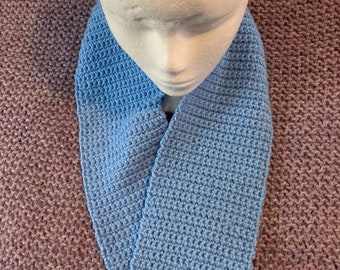 Hand crochet acrylic scarf