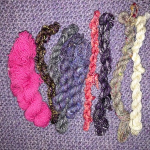 Mixed fiber mini skeins