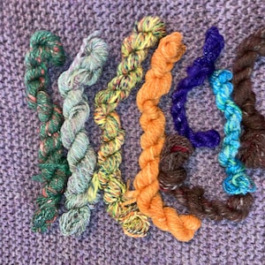 Mixed fiber mini skeins
