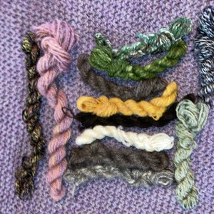 Mixed fiber mini skeins