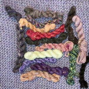 Mixed fiber mini skeins