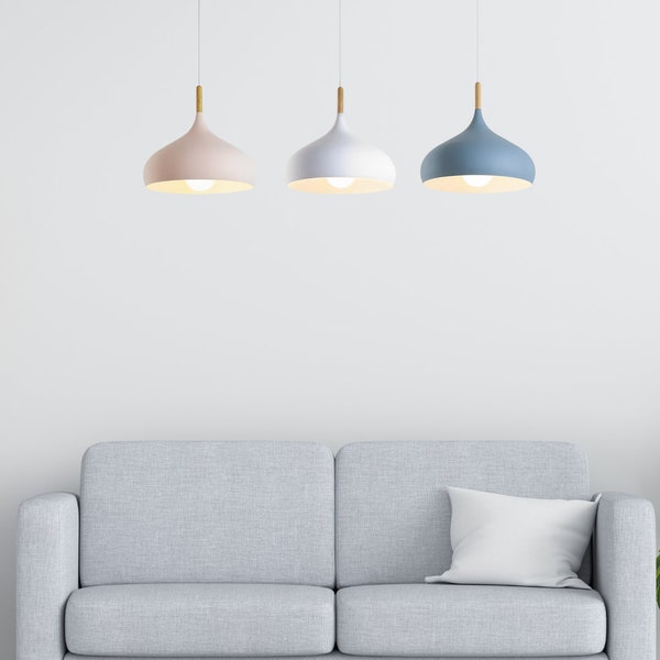 Nordic Ceiling Pendant Light | Aesthetic Modern Hanging Lighting | Minimalist Style Chandelier | Pendant Lighting for Living / Dining Room