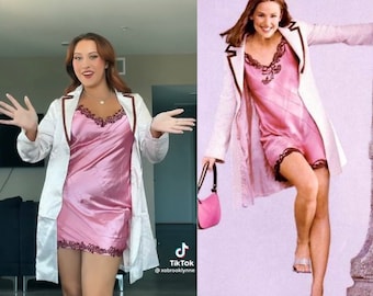Pink 13 Going on 30 Inspired Jenna Rink Slip Dress- Perfect for 30th  Birthdays and Y2k Costume Parties - Etsy