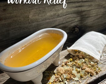 Ensemble de tisane pour baignoire aux herbes Soins de la peau naturels DIY pour la maison SPA | Soulagement de l'entraînement