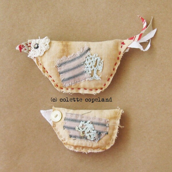 Pair of Birdies, one of a kind, prim, featured in Somerset PRIMS