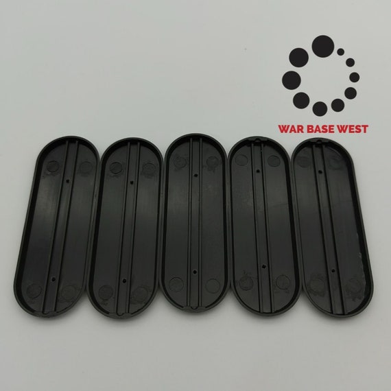 Lot of 5 25mm X 70mm Oval Bike Bases Used for Warhammer 40k & Aos